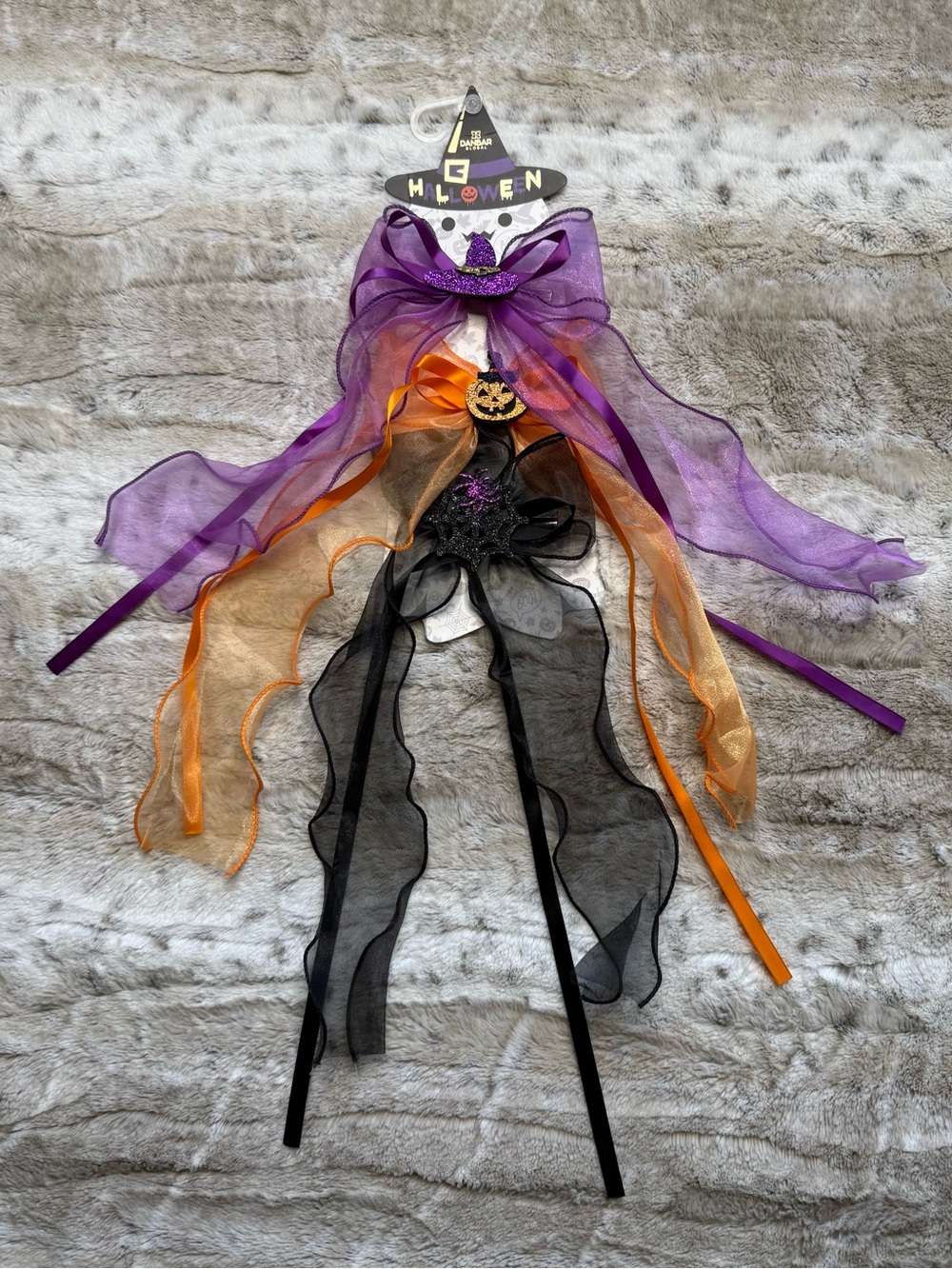 *NWT* Danbar Global Kids’ Halloween Ribbon Hair Clips, Pack of 3